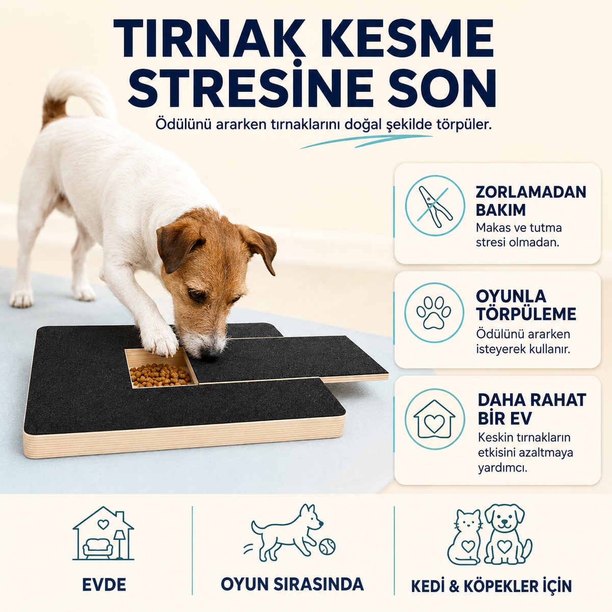 Ödül Hazneli Tırnak Törpü Tahtası